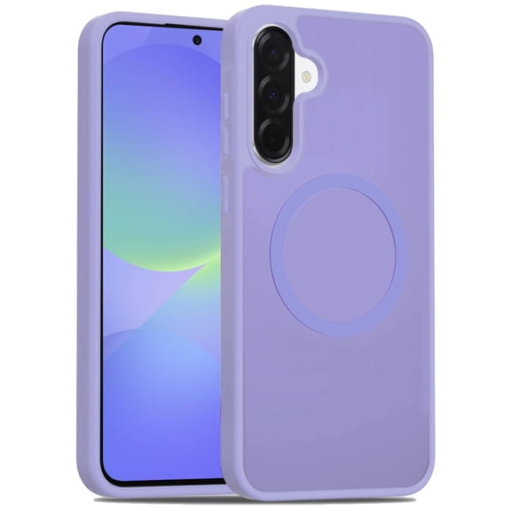 XPM for Samsung Galaxy A37 Phone Case, MagSafe Compatible Case Hybrid Soft TPU Bumper Hard Translucent Matte Back Slim Shockproof Cover for Galaxy A37 (Light Purple)