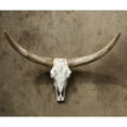 thumbnail image 2 of Desert Fields Resin Deer Skull, 27" x 10.5" x 18", Natural and White, 2 of 7