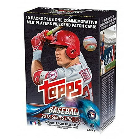Topps 2018 Baseball Cards Series 1 Baseball Mass Value Box ...