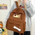 thumbnail image 4 of Corduroy Zipper Backpack, One Size, 4 of 5