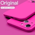 thumbnail image 1 of Funda de teléfono de silicona líquida cuadrada oficial para iPhone 11 12 14 13 Pro Max Mini X XS Max XR 7 8 Plus cubierta de protección de lente completa Tan Jianjun unisex, 1 of 2