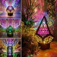 thumbnail image 3 of CHUANK Bohemian Lamp Star Projection Lamp Retro Home Decoration 3D Night Lamp, 3 of 8