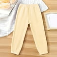 thumbnail image 5 of Staki Girl Pants Girls Sweatpants Kids Drawstring Pants Teen Girls Wide Leg Baggy Joggers Pants with Pockets 3-9Y(Beige,7-8 Years), 5 of 5