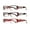 3-Pack Burgundy K+O+E, variant on Eyebogo Kaylee Value 3-Pack Women Rectangular Reading Glasses, Burgundy/Brown/Black, +2.50