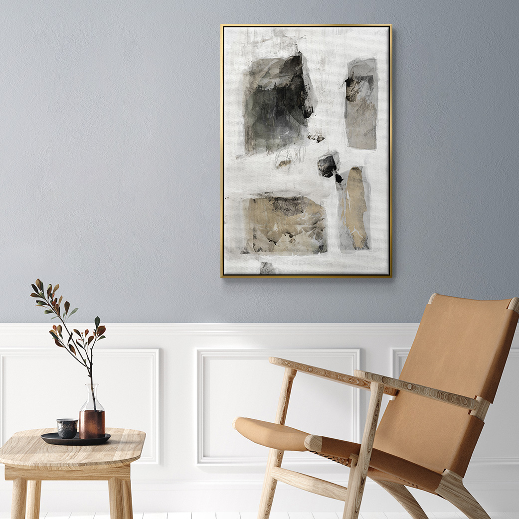 A Simple Love I V30 Framed Premium Gallery Wrapped Canvas - Ready to Hang - 17 x 25 - Gold Floating Frame