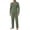 Army Green, variant on Iceglad Men's 2 Piece Loungewear Set Long Sleeve Crewneck Top and Drawstring Pants Pajama Set