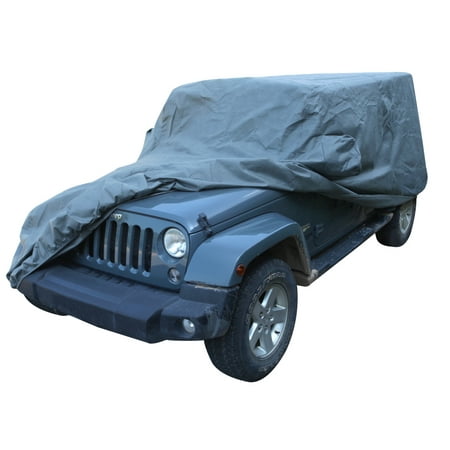 Leader Accessories Jeep Wrangler Unlimited 4 Door Custom Car Cover 5 Layer (Best Camper For Jeep Wrangler Unlimited)
