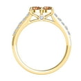 thumbnail image 3 of Aonejewelry 1.10 Ct. Ttw Two Stone Diamond and Morganite Ring In 14k Yellow Gold, 3 of 4