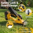 thumbnail image 5 of 20V Cordless 2-in-1 Hedge Trimmer and Grass Cutter, Handheld Electric Bush Trimmer with 2×2.0Ah Batteries and Fast Charger for Garden, Lawn and Yard, 5 of 10