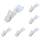 thumbnail image 1 of 120Pzs Clip de Correa de Distintivo Sostenedor de Etiqueta de Nombre Tarjeta de Identificacion de Plastico Blanco, 1 of 4