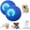 Blue*2, variant on Duraspin Dog Ball, Smart Jumping Ball Dog Toy USB Rechargeable, Interactive Dogs Toys, Self Bouncing That Moves on Its Own (Orange)