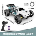 thumbnail image 4 of Tecnock RC Cars for Kids, 1:18 Scale 20 km/h 2WD Offroad Buggy, 2.4GHz Remote Control Car with USB-C Easy Charging & 50 Mins Playtime, 4 of 8