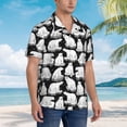 thumbnail image 3 of Fotbe Cute Cartoon Polar Bear Camisa Hawaiana para Hombre Unisex – Camisa Casual de Verano con Botones de Manga Corta de Algodón y Lino,XX-Large, 3 of 7
