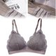 thumbnail image 3 of Sujetador con correa para mujer Sujetador push-up sexy Bralette con diseño de encaje para niña Sujetador transpirable de 3/4 taza sin alambre, Café, 80 = 36AB Sweethay AP001484-11B, 3 of 7