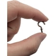 thumbnail image 2 of Minzimin 100 Pcs 1/2 Inch Screw-in Hooks Nickel Plated Metal Cup Hooks, Ceiling Hooks, 2 of 6
