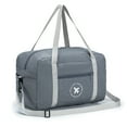 thumbnail image 1 of BAGZY Travel Bag Foldable 20L Duffel Bag Spirit Cabin Bag Underseat Nylon Waterproof Holdall Hand Luggage Case Carry-on Luggage Flight Bag Baggage Organiser Storage (Grey), 1 of 2