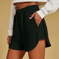 thumbnail image 2 of Axiiglly Plus Size Womens Shorts Casual Loose Athletic Shorts Solid Color Summer Outdoor Hiking Holiday Shorts S-3XL, 2 of 9