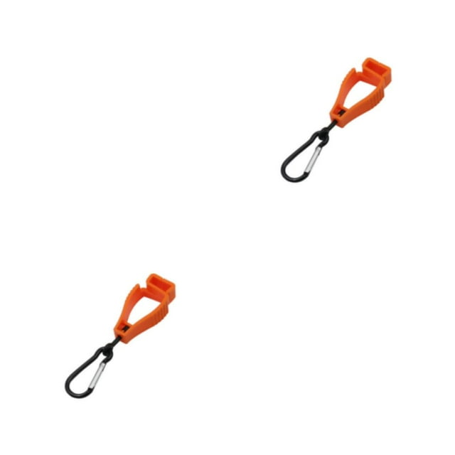 Billuyoard Guante de seguridad Porta guantes Clip Ligero Anti-perdida Guante Grabber Catcher para alpinismo Cinturón Loop Naranja Naranja 2piezas