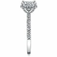 thumbnail image 3 of 2.00 Cts Certified Round Shape Moissanite Solitaire Engagement Ring, 18K White Gold Plated Ring /925 Sterling Silver Ring, 3 of 5