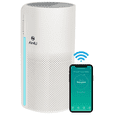 thumbnail image 1 of Purificador de Aire Inteligente AIR4U con filtro HEPA incluido. Purifica el 99.9% de las bacterias, virus, alérgenos, malos olores y contaminación de tu Casa u Oficina. Funciona con Alexa y Google. Air4u Cloud One, 1 of 9