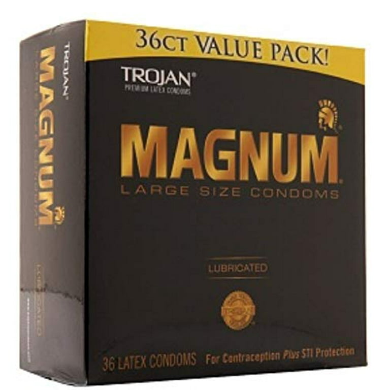 trojan magnum xl large size lubricated condoms - 12 count Trojan Magnum Large Size Lubricated Condoms - 12 count HSA/FSA Eligible main image 1