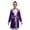 Violet, variante sur iefiel Tenues de Boxe pour Garçons Enfants Garniture Métallique Peignoir à Capuche en Satin avec Ceinture Noir&Argent 8