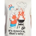thumbnail image 4 of The Simpsons, Men's & Big Men's Americana Graphic Tee, Home of the Free, Sizes XS-5XL, 4 of 5