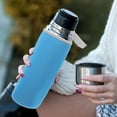 thumbnail image 2 of Oraceous Insulated Drinking Bottle Sleeve 550ml Water Bottle Cozy Warm Coverportable Handle Bottle Cup Carrier Bag Lake Blue, 2 of 10