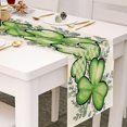 thumbnail image 4 of AYktou St Patricks Day Decorations,Spring Decor St. Patrick's Day Table Flag Irish Green Clovers Pattern Heat Insulating And Prevention Of Pollution Linen Tablecloth Home Decoration Linen Tablecloth, 4 of 6