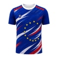 thumbnail image 2 of Mens Soccer Shirt Cabo Verde Raglan Tops Short Sleeve Cape Verde Print T Shirt Casual Top Sports Fan Casual Tops Tee L, 2 of 3