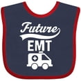 thumbnail image 3 of Inktastic Future EMT Emergency Medical Technician Boys or Girls Baby Bib, 3 of 4