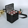thumbnail image 3 of Porfeet Portable Can Cooler Pack Food Packing Container Thermal Insulated Lunch Bag,Black S, 3 of 9