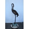 thumbnail image 6 of Nifao Blue Heron Perched on Turtle Outdoor Fountain Statue, Bronze Garden Water Feature Sculpture for Patio & Yard – Garden Outdoor Decor Sculpture, 21"L x 16"W x 64"H, 6 of 12