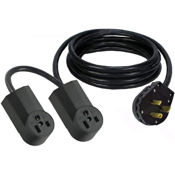 Y Adapter 6-50P Plug To Dual 6-50R Receptacles Power Cord