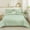 Sage Green, variant on Move Over White Bedding Comforter Set 3 Pieces Soft Microfiber Pom Pom Pattern Boho Comforter Set Queen Size