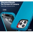 thumbnail image 2 of iPhone 14 Pro Case Cover Dual Layer Rugged / Heavy Duty / Shockproof 6.1" Teal, 2 of 5