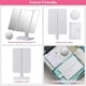 thumbnail image 5 of Trifold Makeup Mirror with 22 LED Light,10X/3X/2X Magnification,White, 5 of 5