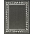 thumbnail image 3 of 4x6 Water Resistant, Indoor Outdoor Rugs for Patios, Front Door Entry, Entryway, Deck, Porch, Balcony | Outside Area Rug for Patio | Black, Greek Key | Size: 4' x 5'3'', 3 of 8