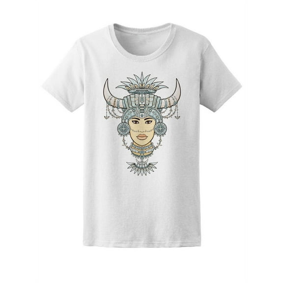Beautiful Tribal Indian Woman T-Shirt Women -Image by Shutterstock, Female Medium