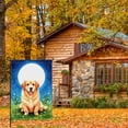 thumbnail image 4 of Puppy Stickers Retriever Durable Large Garden Flag Decoration for Farmhouse Yard 28x40 Inches Versatile Golden Retriever Flags Golden Retriever Decoration Camping Flags for Campsite, 4 of 6