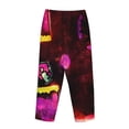 thumbnail image 3 of Lsque Geometry Dash Print Women's Pajama Pants, Lounge Pant - Comfortable Home Wear,Elastic Waistband, Stylish Design-X-Large, 3 of 9