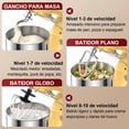 thumbnail image 4 of Batidora de Pedestal Planetaria Honinst 10 Velocidades Uso Doméstico Tazón de 4QT, 4 of 8