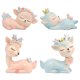 thumbnail image 1 of 4 Uds. Figuras de Animales Adorables Figuras de Ciervos Juguetes para Estatua de Baby Shower BLESIY Figuras de ciervos, 1 of 8