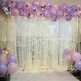 thumbnail image 5 of 2 Panels White Sheer Backdrop Curtains for Rod, 5.2×9.8ft Tulle Drapes for Party Decoration, Wedding Backdrop Panels, Photography Background, for Wedding Baby Shower Photo Shoot Decorations, 5 of 10