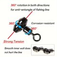 thumbnail image 6 of Fishing Rig Line Connector Fishing Tackle Accessories Rotation Line Swivels, 6 of 10