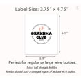 thumbnail image 6 of Promoted to Grandma Club Again Grandpa Club Again Wine Labels ● SET of 4 ● Second Pregnancy Announcement Wine Label to Parents, Baby Pregnancy Reveal, Grandparents, Alternative to Card A100-4MPA, 6 of 8
