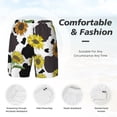 thumbnail image 5 of Gaeub Sunflowers Country Mens Swim Trunks Stretch Beach Shorts Quick Dry for Men Swim Shorts Swimwear with Pockets- 3X-Large, 5 of 9