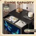 thumbnail image 2 of Dark Academia Cottagecore Dresser for Bedroom with 4 Storage Drawers Dragonflies Roses Floral Jewel Tones Dark Dressers Chest of Drawers Steel Framed Fabric Closet Organizers for Entryway, 2 of 8