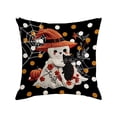 thumbnail image 3 of Halloween Pillow Covers 18x18 Imitation Embroidery Linen Throw Pillow Cases, Decorative Couch Pillow Covers for Sofa Bedroom Living Room, Natural Linen Halloween Decor by OVFUIZ, 3 of 7