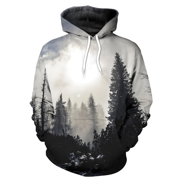 Sudadera con capucha para hombre y mujer, chándal Unisex con estampado 3D y bolsillo, ropa de calle para fiesta de Halloween